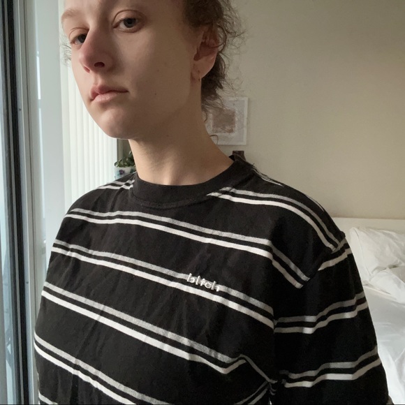 Bitch Skateboards Striped Tshirt L - Picture 4 of 4